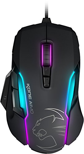 ROCCAT Kone AIMO - RGBA Smart Customization Gaming Maus (Owl-Eye Optischer Sensor, 12.000 dpi, AIMO Lichtsystem) schwarz