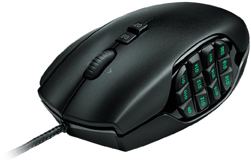 Logitech G600 Optische MMO-Gaming-Maus schnurgebunden (USB, 20 Tasten, 8200 dpi) schwarz
