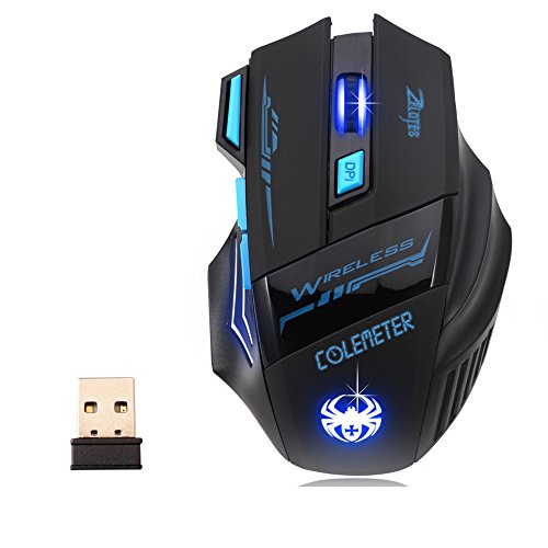 Gaming Maus – COLEMETER Wireless Gaming maus Computer maus Bluetooth Optische Maus USB Kabellose Gaming Maus Wireless Maus für Windows Mac