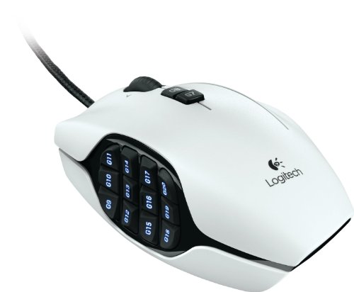 Logitech G600 Optische MMO-Gaming Maus schnurgebunden (USB, 20 Tasten, 8200 dpi) weiß