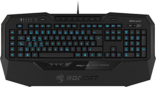 ROCCAT Isku+ Force FX RGB Gaming Tastatur (DE-Layout, drucksensitiver Tastenzone, RGB-Tastenbeleuchtung) schwarz