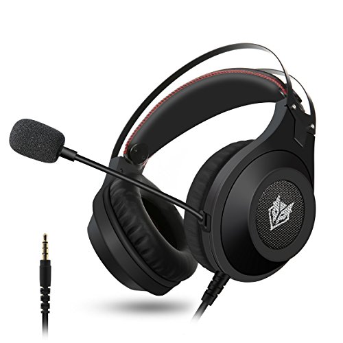 Gaming Headset, ELEGIANT Gaming Kopfhörer Noise Cancelling Headphones Bügelkopfhörer mit reiner Tonqualität Mikrofon 3,5mm Klinke für PS4 Pro/PS4 Xbox One PC Laptop Tablet Mac