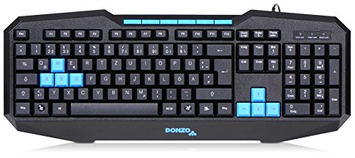 DONZO SI-832 Gaming Tastatur (deutsches Tastaturlayout, QWERTZ, USB) schwarz