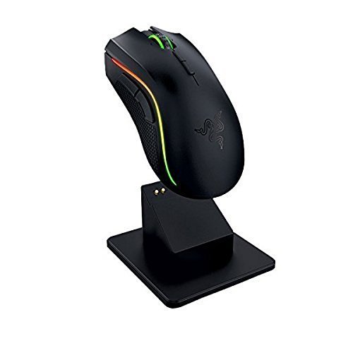 Razer Mamba Wireless Edition RGB Beleuchtete Ergonomische Gaming Maus (Präziser 16.000 dpi Sensor mit 9 programmierbaren Tasten)