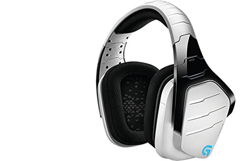 Logitech G933  Kabelloses Gaming Headset Artemis Spectrum (2,4 GHz mit 7.1 Surround Sound Pro für PC, Xbox One und PS4) weiß