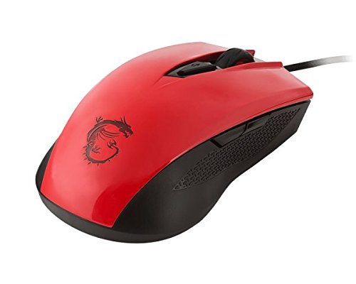MSI S12-0401360-D22 Clutch GM40 Gaming Maus rot