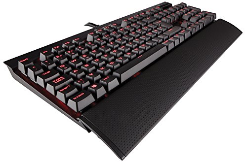 Corsair K70 RAPIDFIRE Mechanische Gaming Tastatur (Cherry MX Speed, Rot LED Beleuchtung, QWERTZ) schwarz