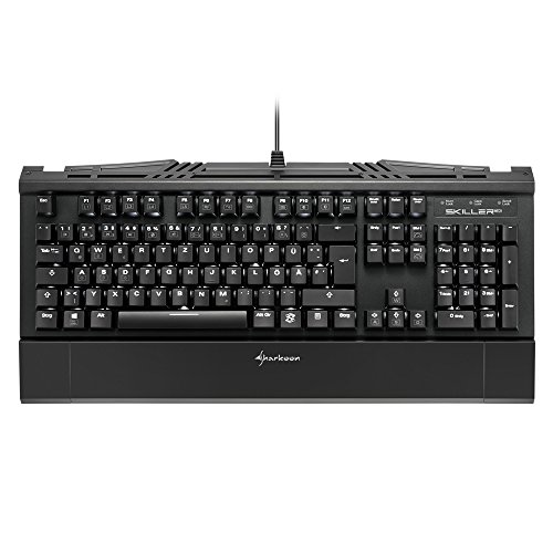 Sharkoon Skiller Mech SGK1 Mechanische Gaming Tastatur für PC (mit weißer Beleuchtung) red