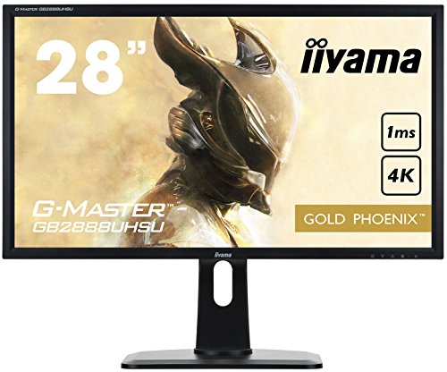 ​iiyama  G-MASTER GB2888UHSU-B1 71 cm (28 Zoll) Monitor (VGA, HDMI1/2/3, DisplayPort, 1ms Reaktionszeit, 3840 x 2160, höhenverstellbar) schwarz