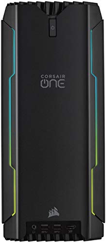 Corsair ONE i160 Kompakter Gaming-PC (Intel Core i9-9900K, Nvidia RTX 2080 Ti mit Flüssigkühlung, SSD M.2 480GB, HDD 2TB, DDR4 32GB, Windows 10) schwarz